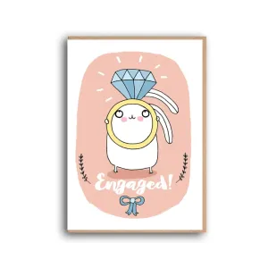 Forever Funny "Engaged!" Greetings card (Anastassia)