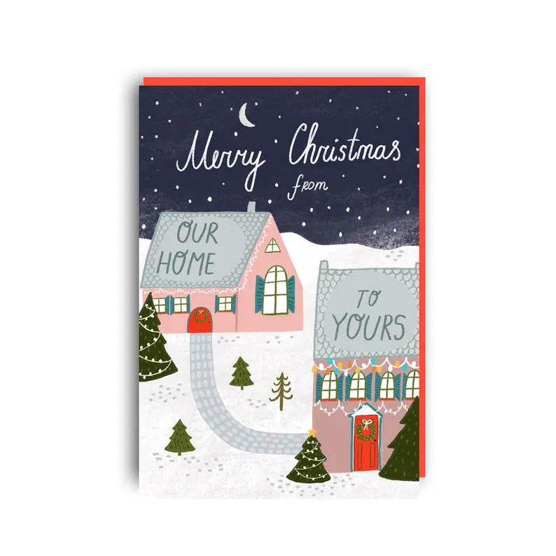 Forever Funny“Merry Christmas from our home to yours” Christmas greetings card (Anastassia)