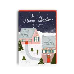 Forever Funny“Merry Christmas from our home to yours” Christmas greetings card (Anastassia)
