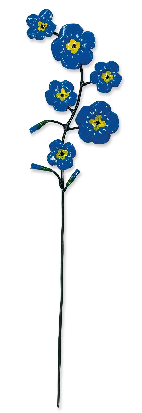 Forget-me-not garden sculpture