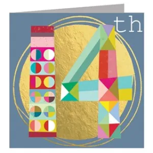 GD14 14th Birthday Card