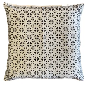 Geometrical Block Print Cotton Dari Cushion Cover Euro Size 65x65cm