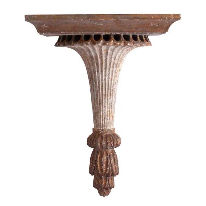 Gold Fluted Wall Brackets
