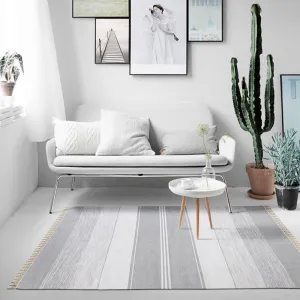 Grey Handmade Large Rug