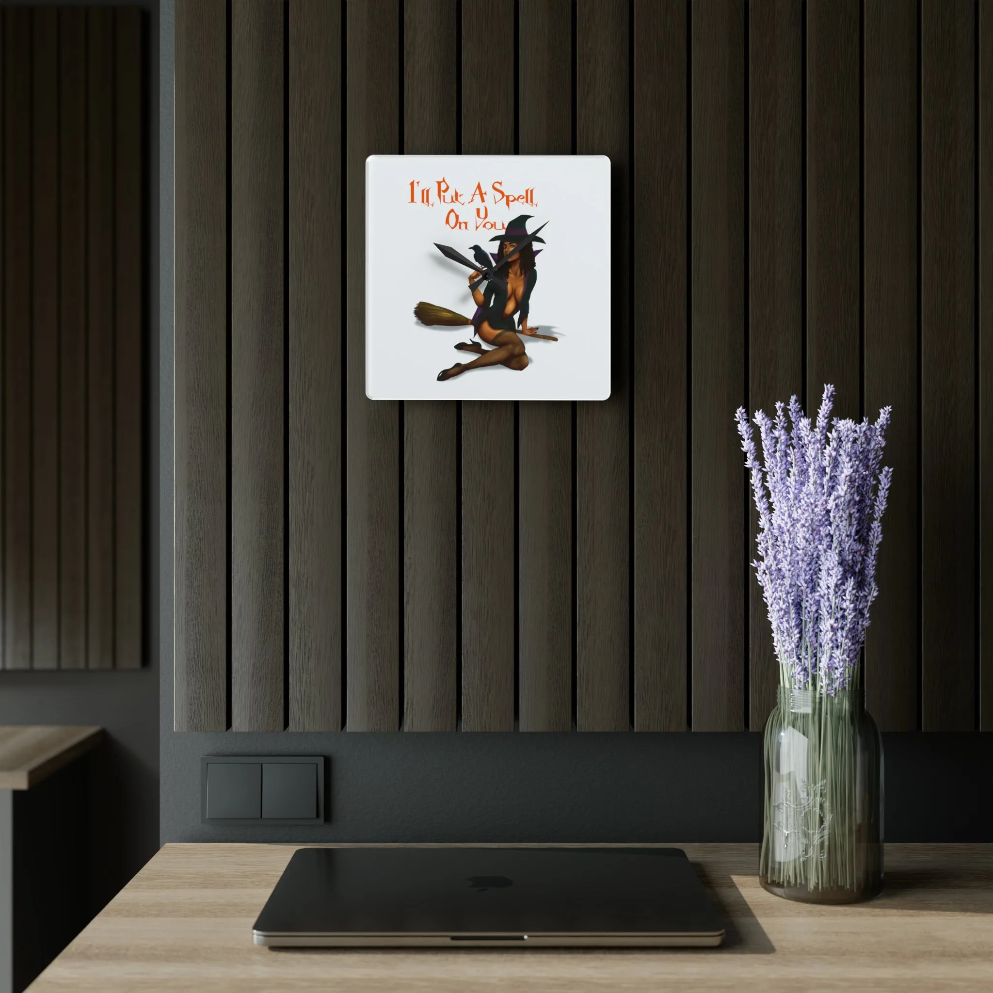 Halloween Acrylic Wall Clock - I'll Put A Spell On You