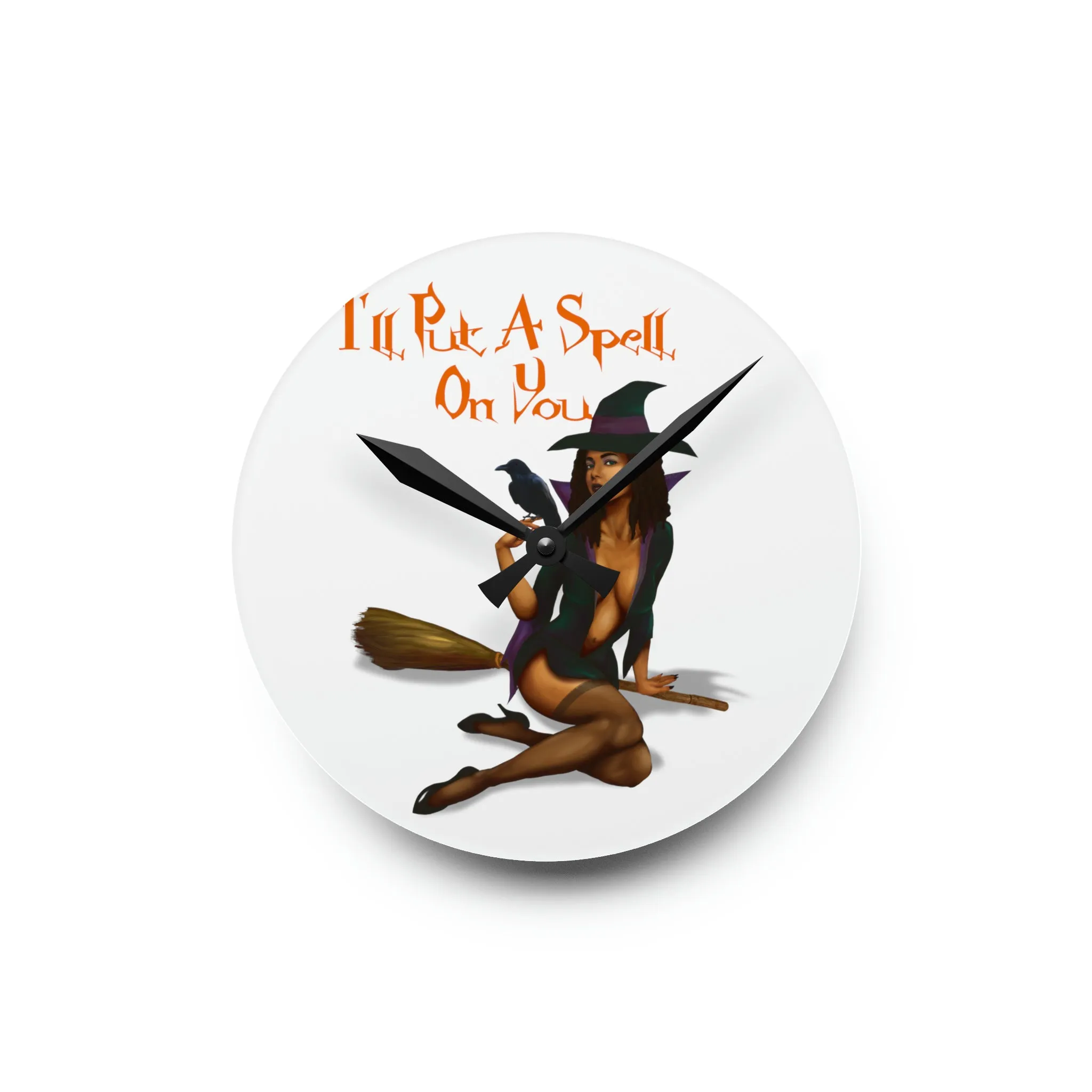 Halloween Acrylic Wall Clock - I'll Put A Spell On You
