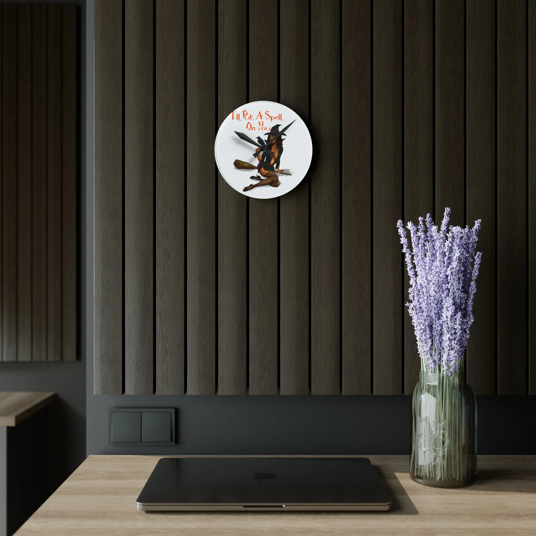Halloween Acrylic Wall Clock - I'll Put A Spell On You