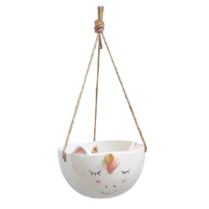 Hanging Unicorn Planter