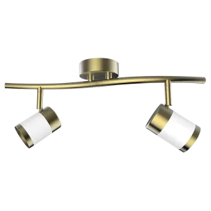 Heritage 2LT Brass and White Spot Light