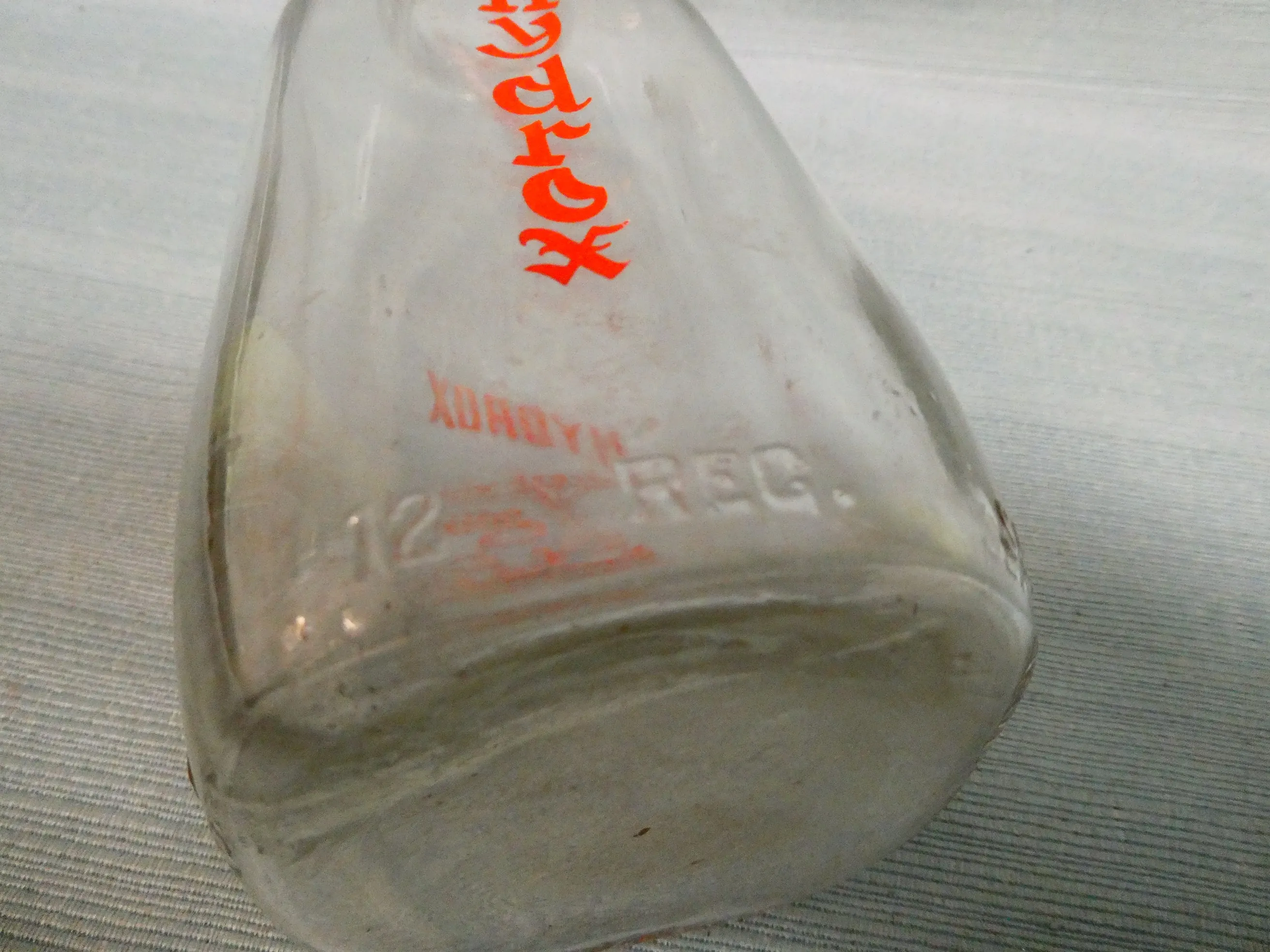 Hydrox Milk Bottle - Good Vintage Condition