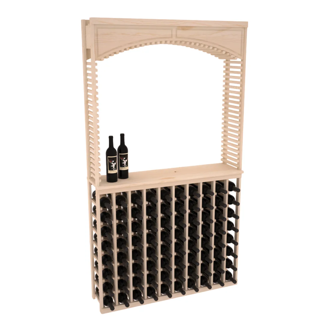 InstaCellar - 42.5" Cellar Arch / Tasting Table / Solid Top Combo