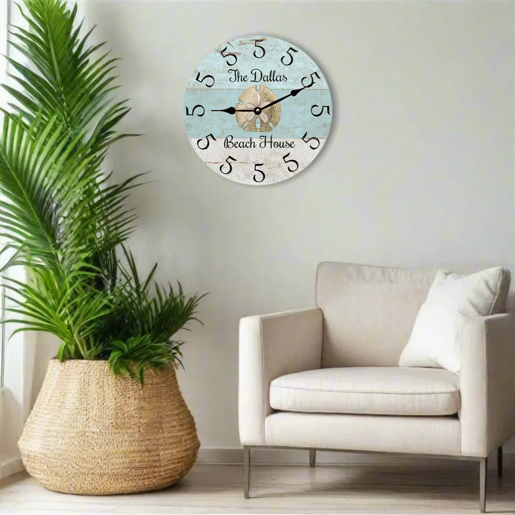 It's Five O Clock Somewhere Beach House Clock