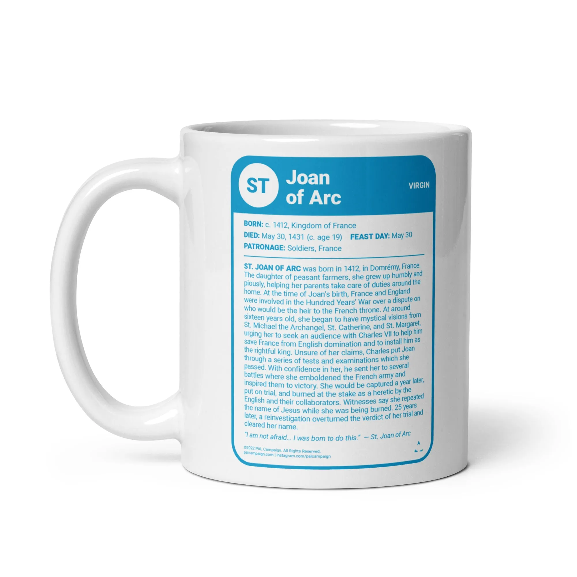 Joan of Arc Saint Card Mug