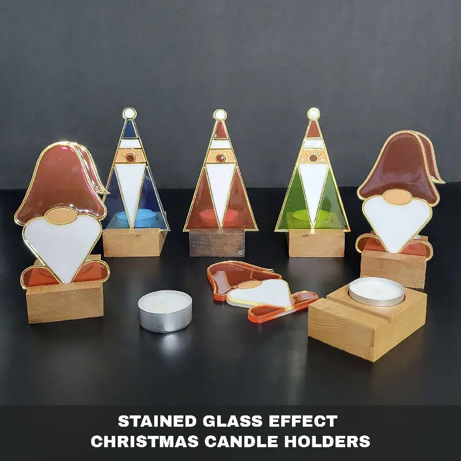 Karoun's Christmas Candle Holders
