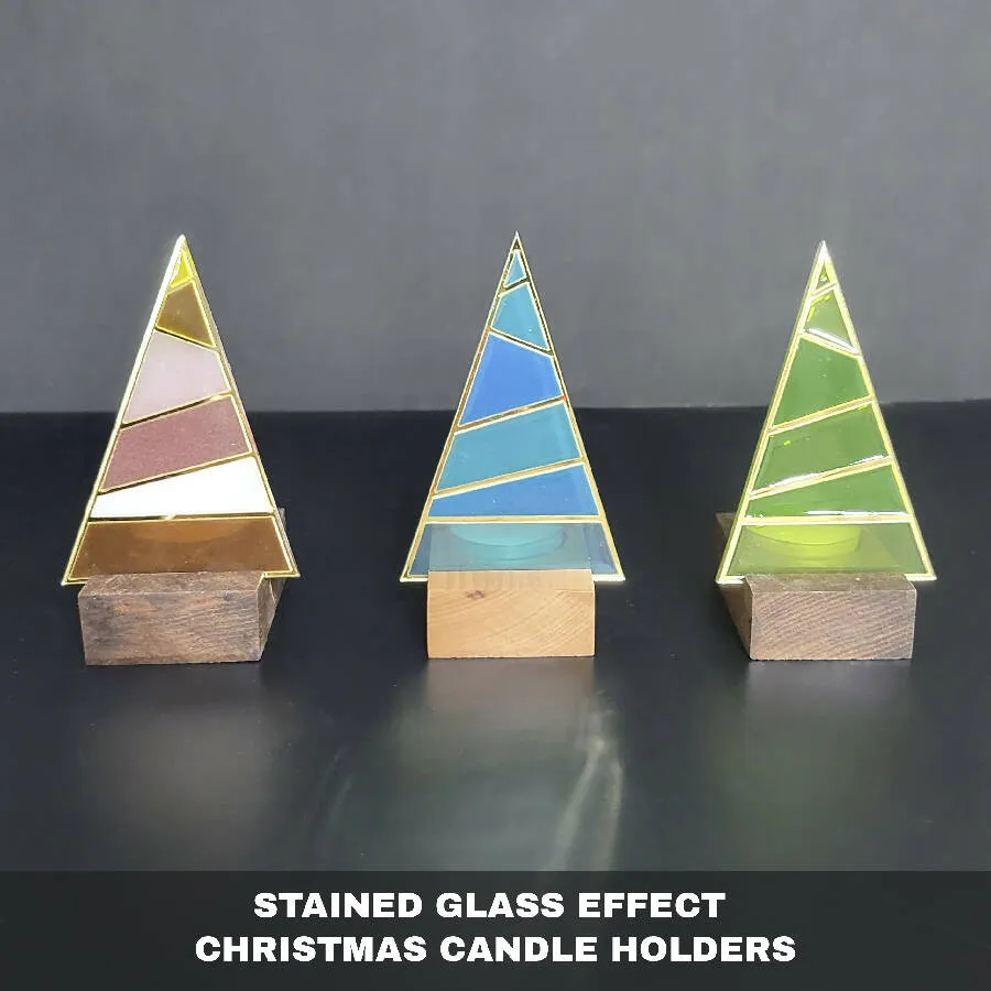 Karoun's Christmas Candle Holders