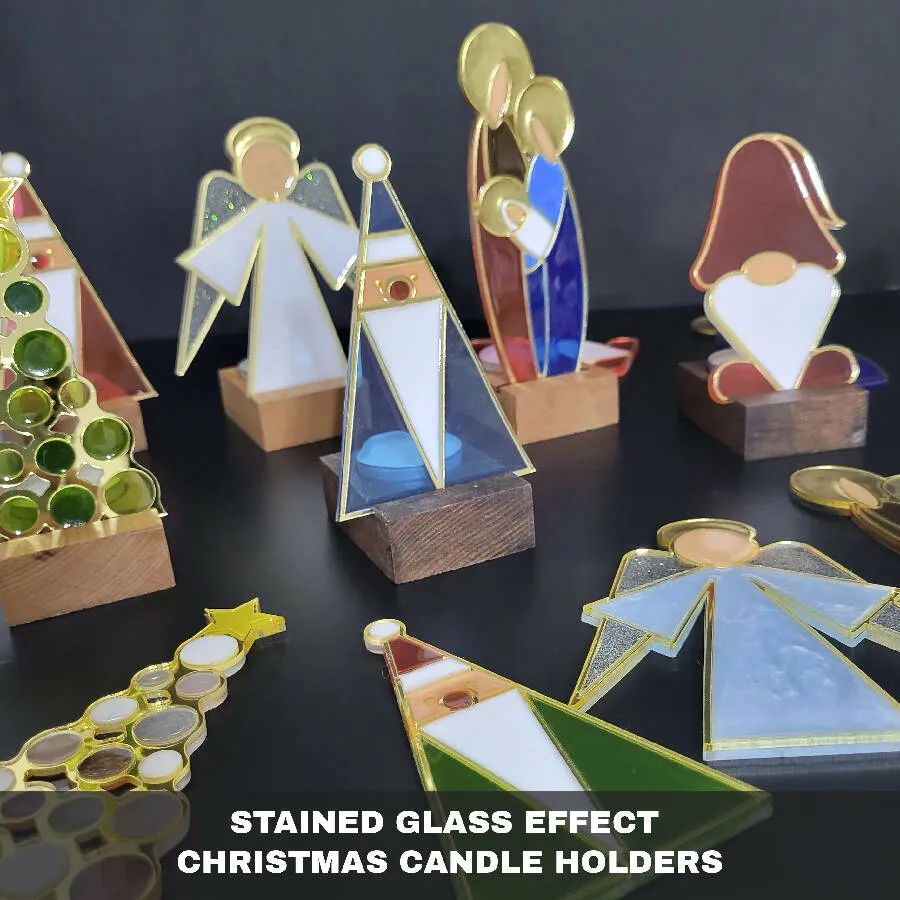 Karoun's Christmas Candle Holders