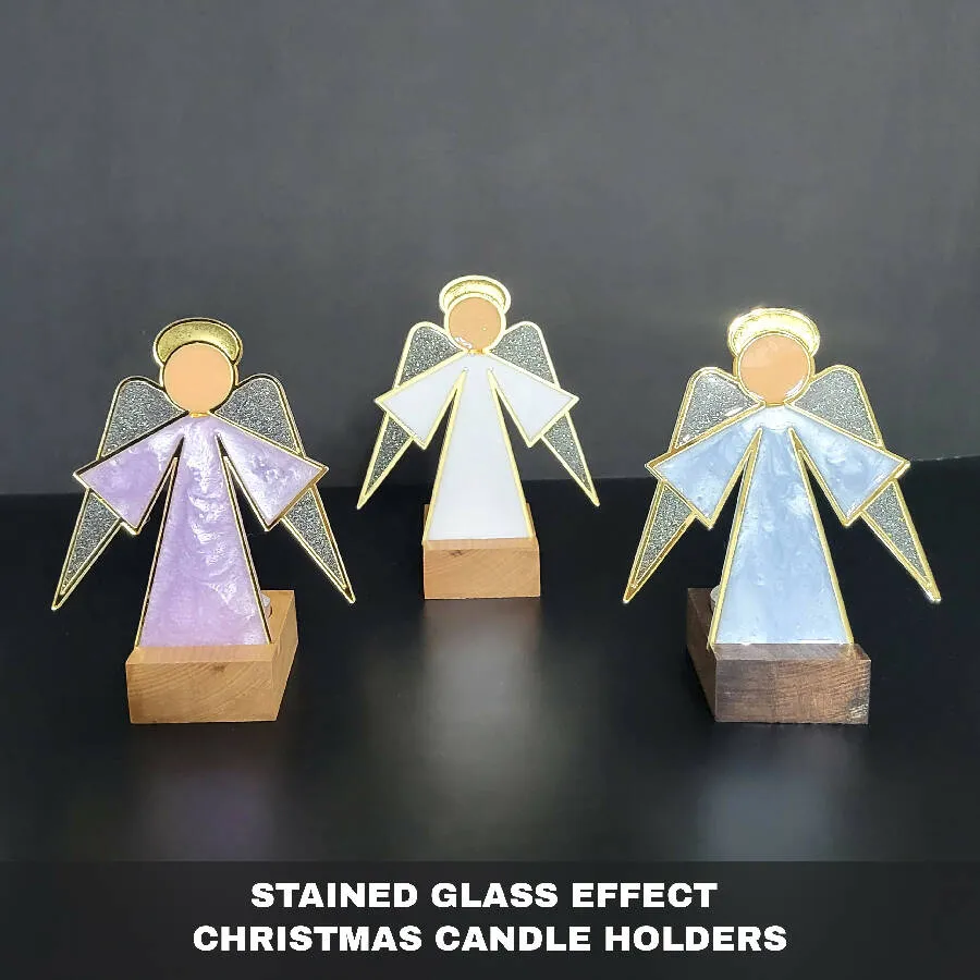 Karoun's Christmas Candle Holders