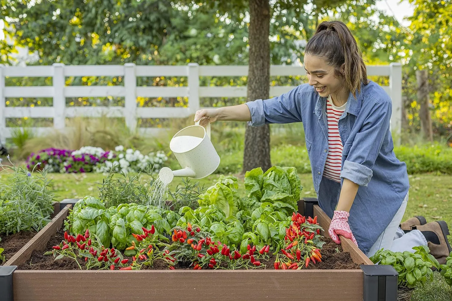 Keter Vista Garden Bed - Brown