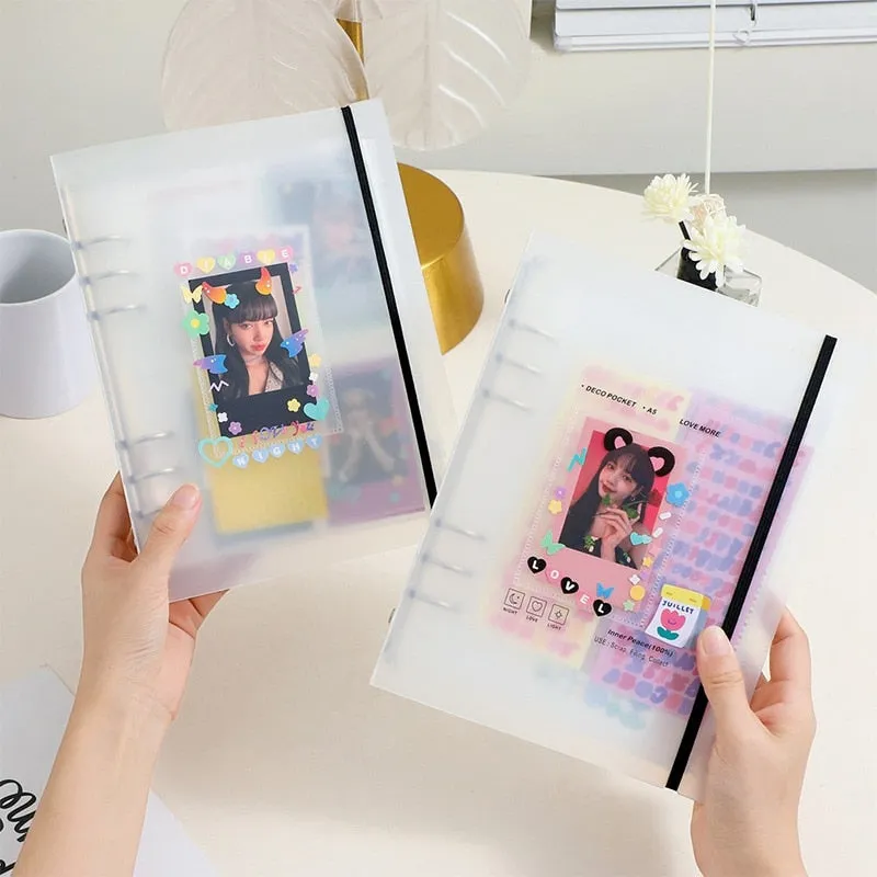 Kpop Idol A5 Photo card Binder Cover Photo Album Collection Book