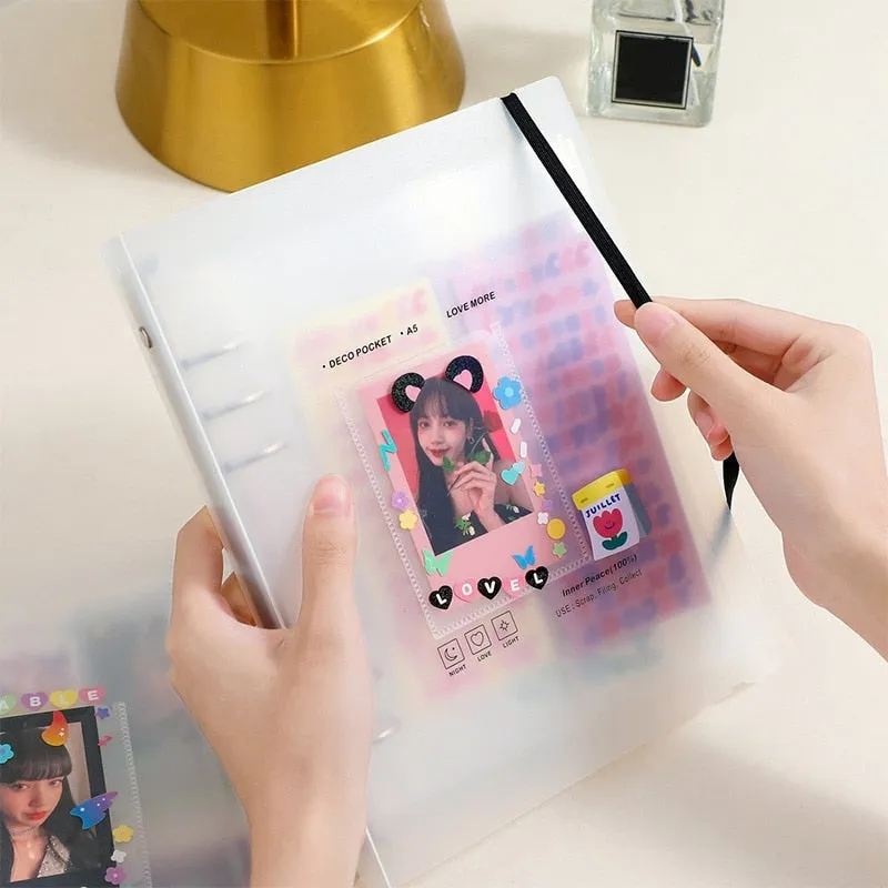 Kpop Idol A5 Photo card Binder Cover Photo Album Collection Book