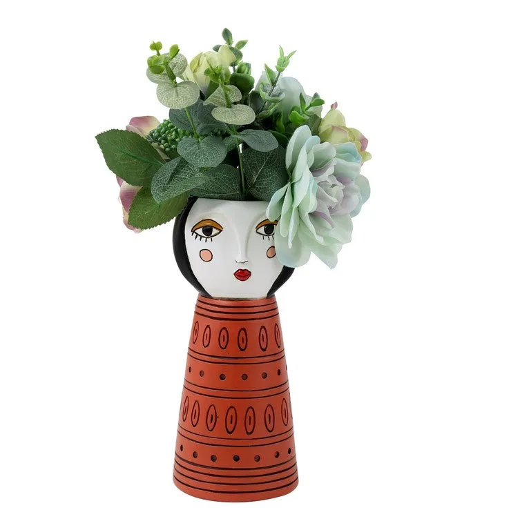 Lady Orange Vase | Resin Pot Planter