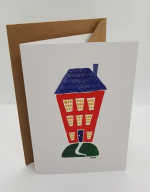 Lemon Street Cards "The red house" greetings card