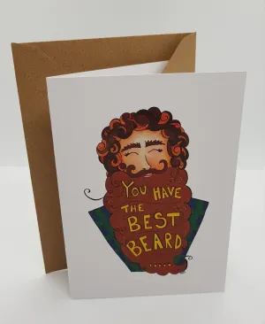 Lemon Street Cards "You have the best beard" greetings card