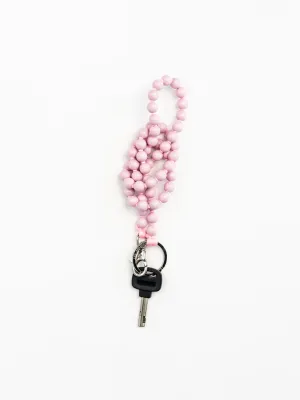 LONG KEYHOLDER - SMALL PERLEN - PASTEL ROSE