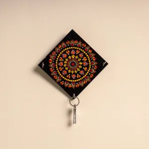 Mandala Art Handpainted Keyholder (7 x 7 in)