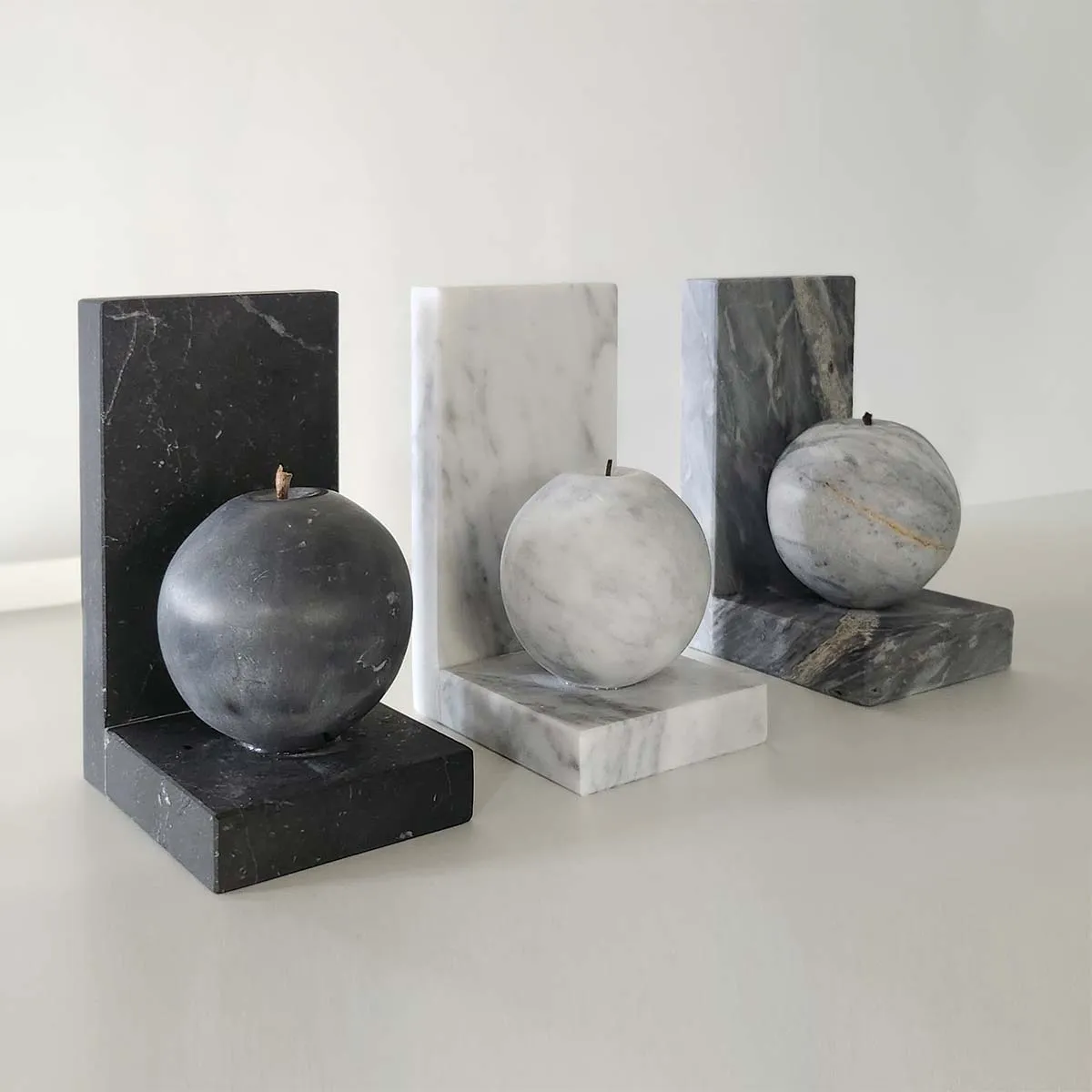 Marble Apple - Marble book holders