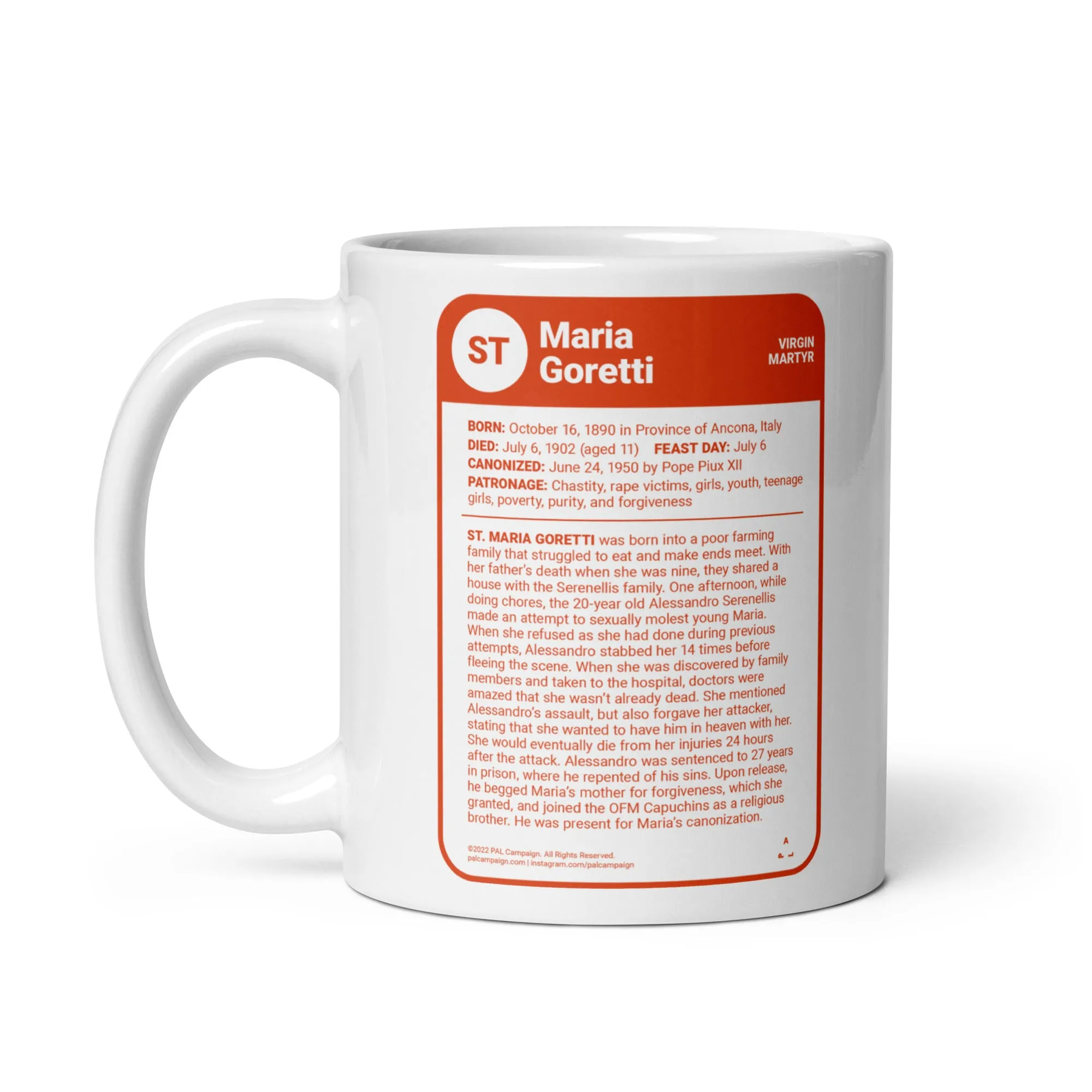 Maria Goretti Saint Card Mug
