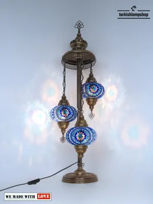 Mosaic Floor Lamp Turkish Design Colorful 3 Globe