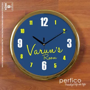My Room © Personalized Round Wall Clock for Kids