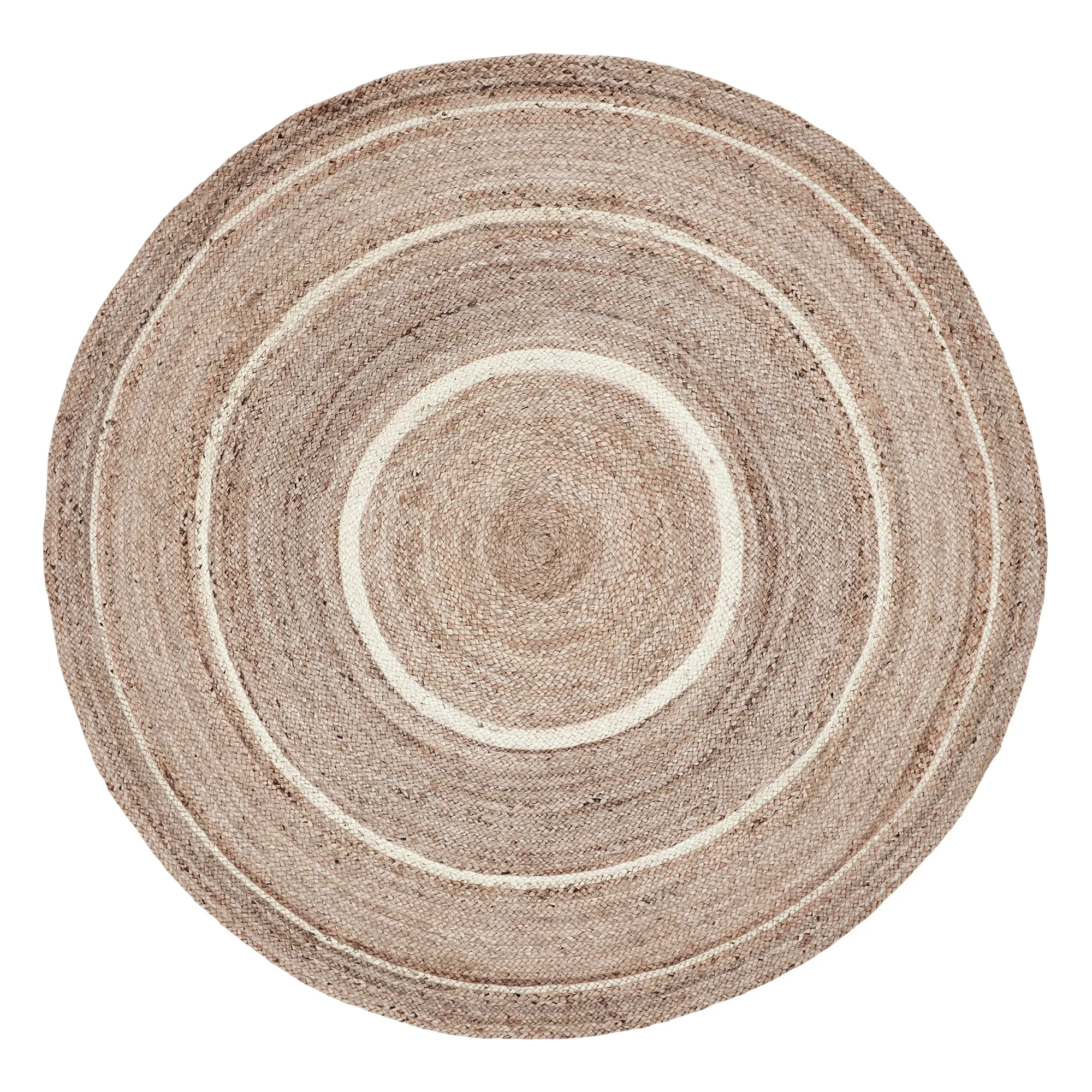 Natural & Creme Jute Rug