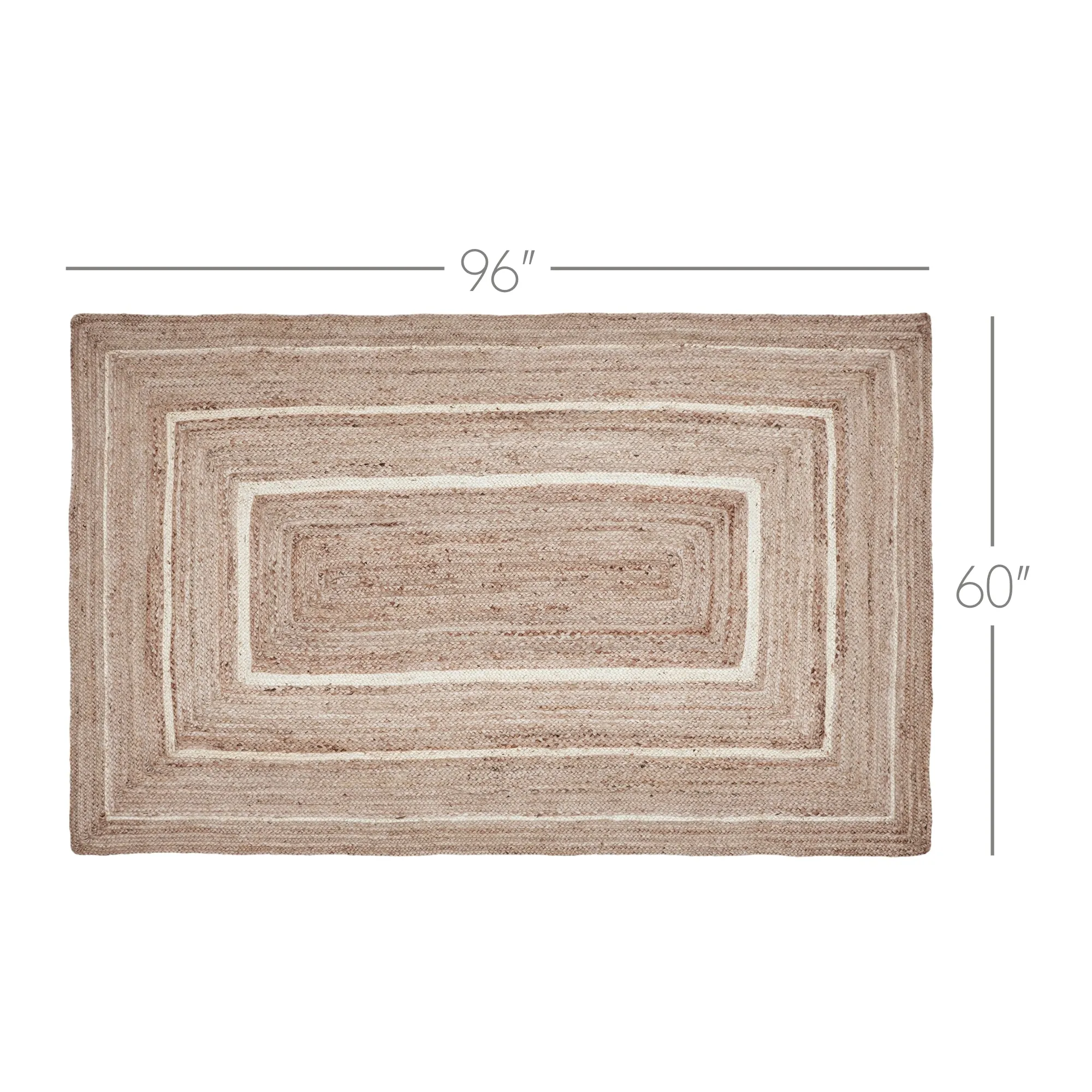 Natural & Creme Jute Rug