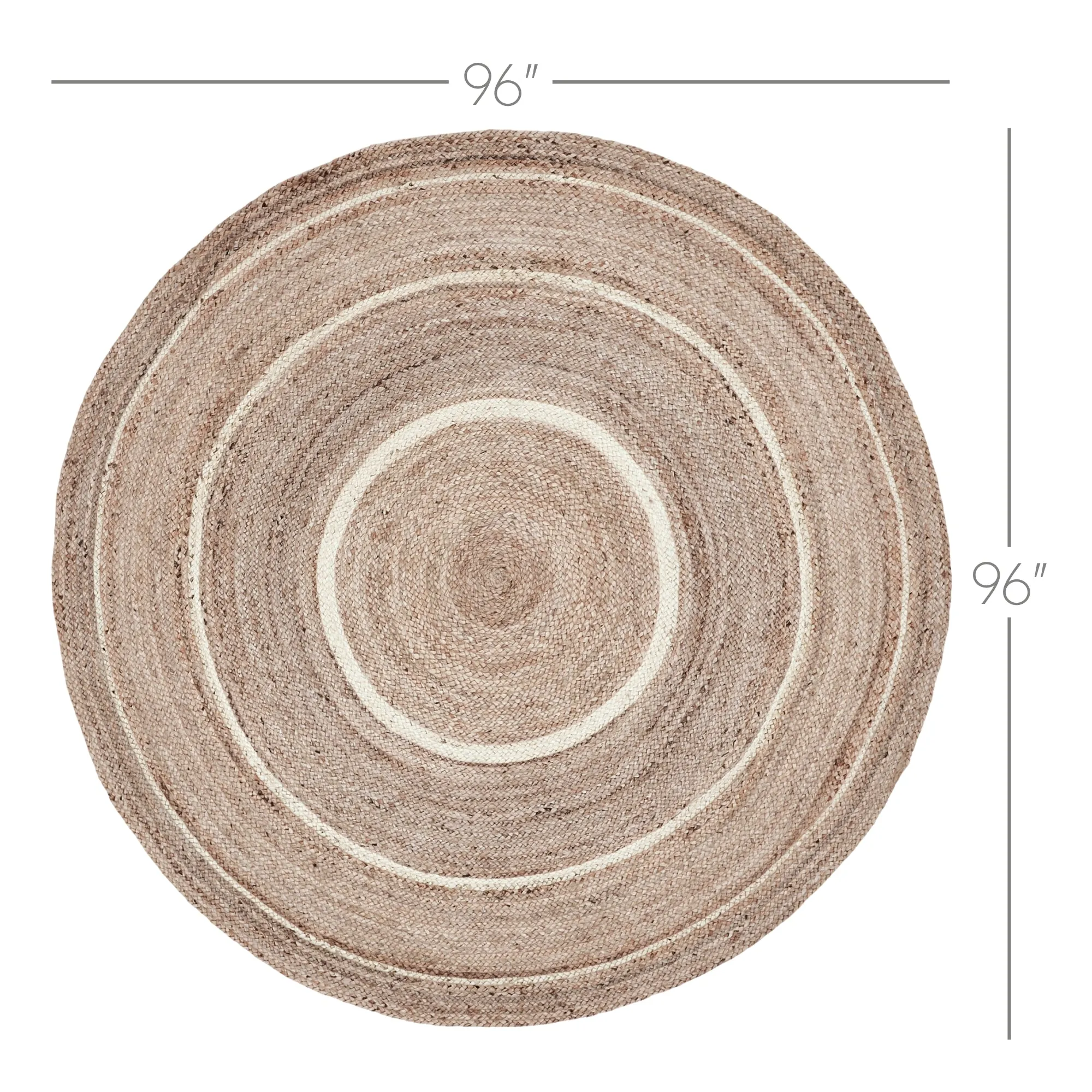 Natural & Creme Jute Rug