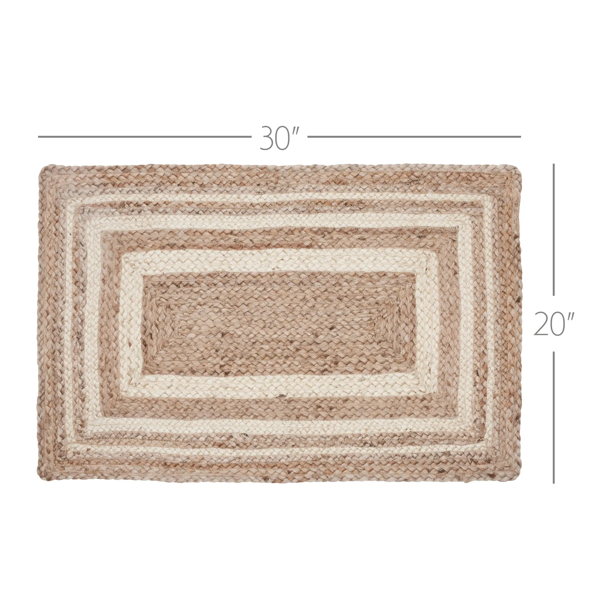 Natural & Creme Jute Rug