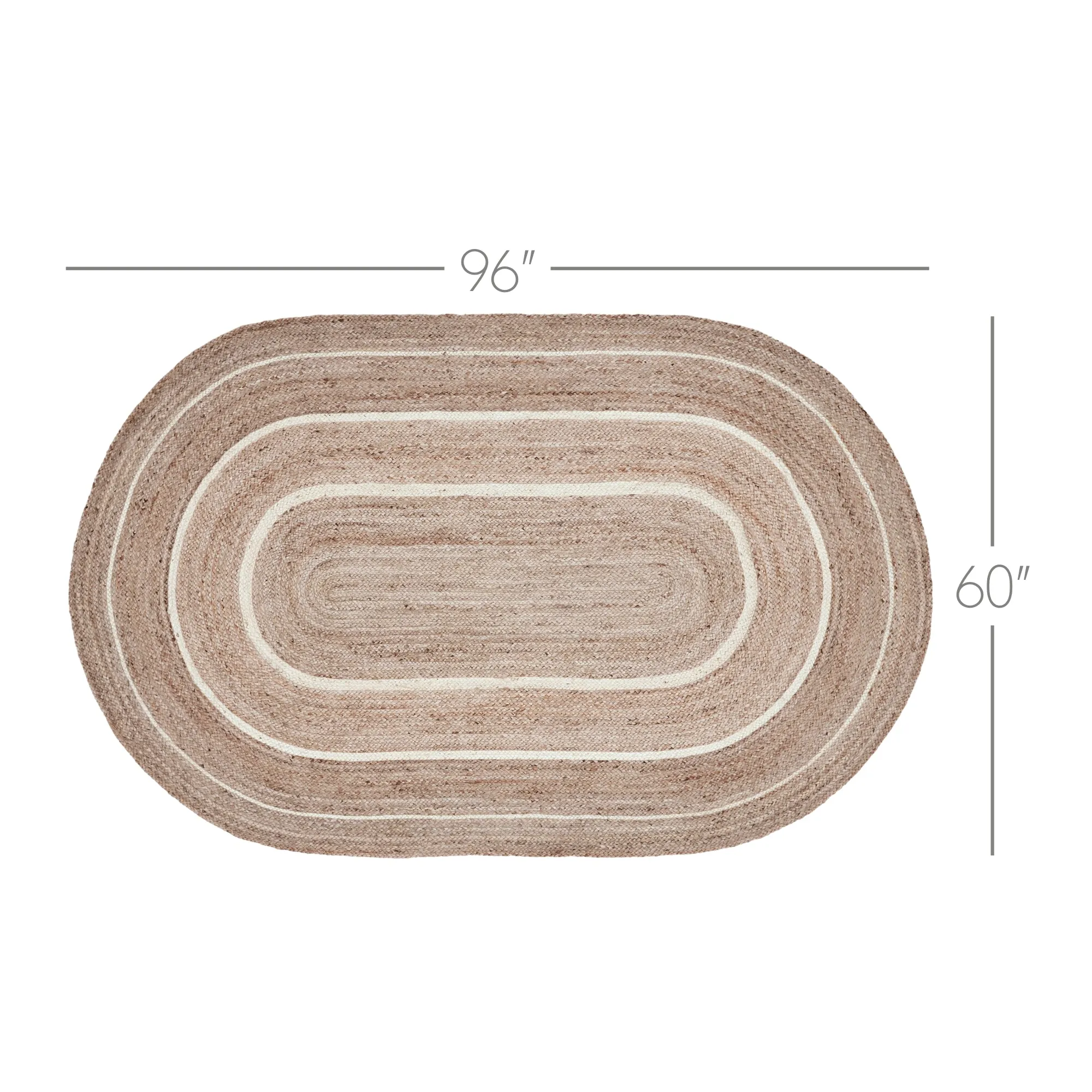 Natural & Creme Jute Rug