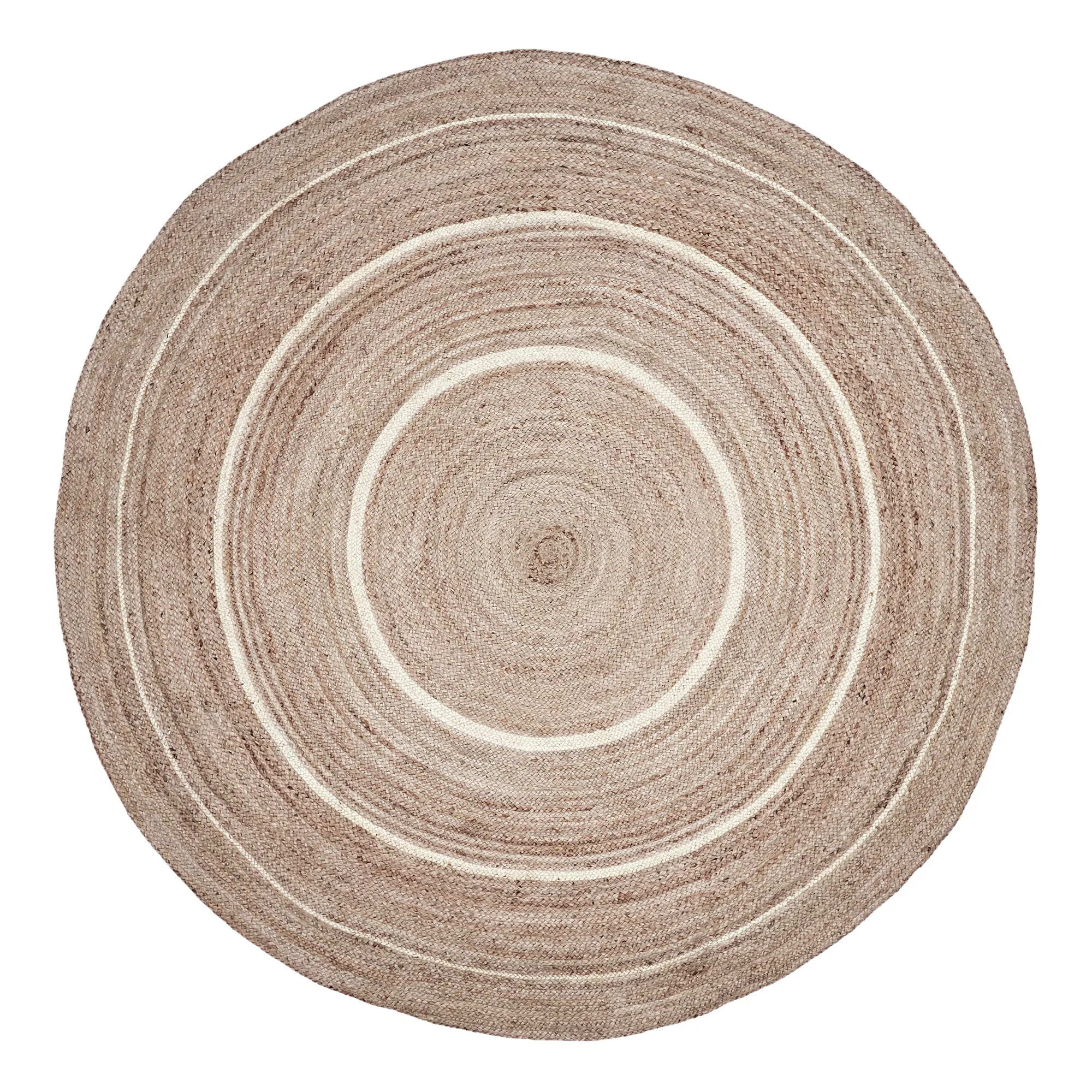 Natural & Creme Jute Rug