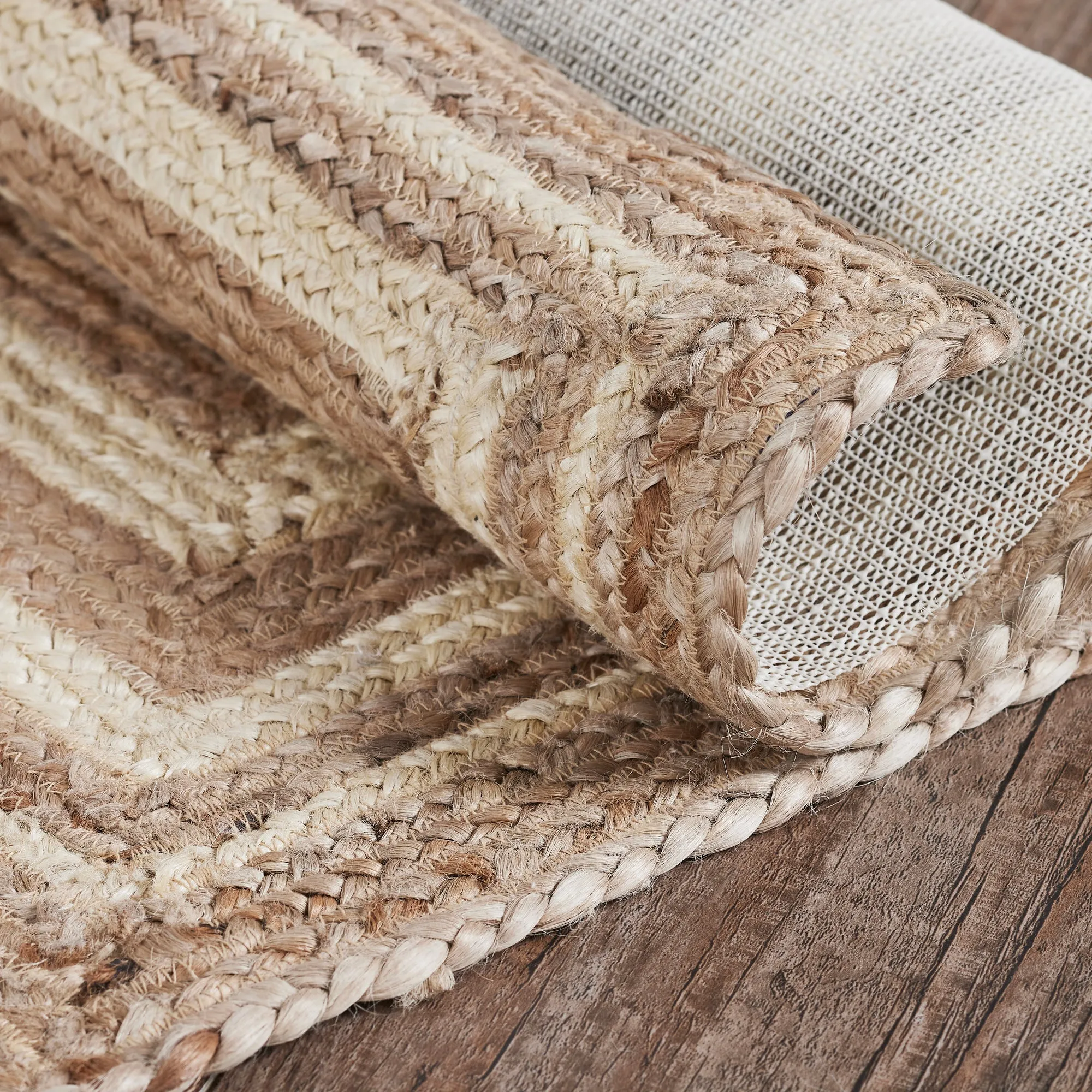 Natural & Creme Jute Rug