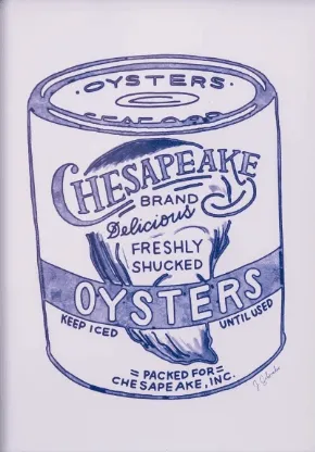 Oyster Tin (8"X10") / Art Print
