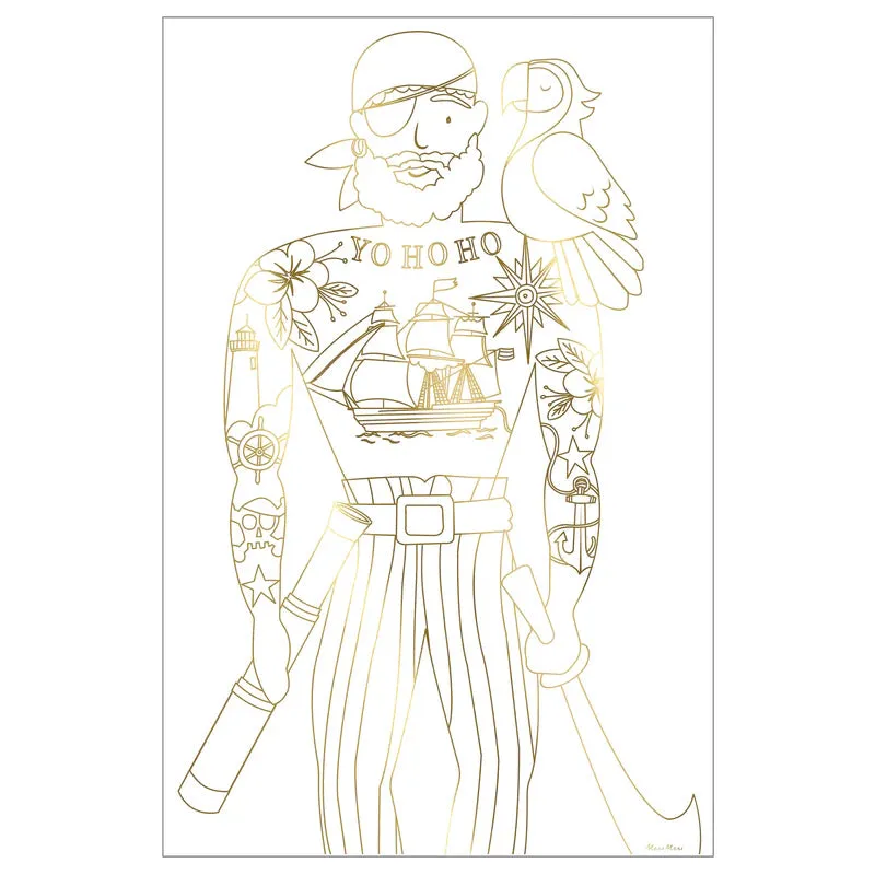 Pirate Colouring Posters
