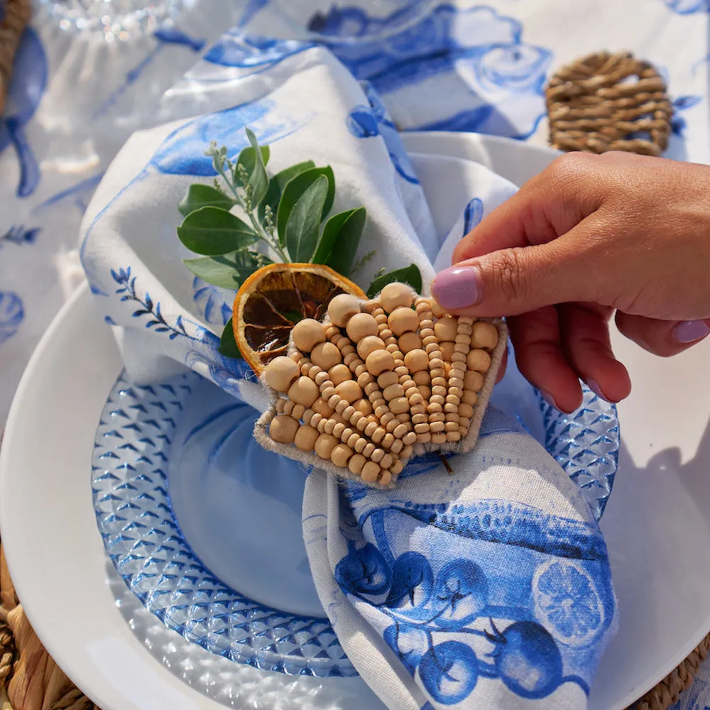 Pot Holder - Linen - Seafood Blue