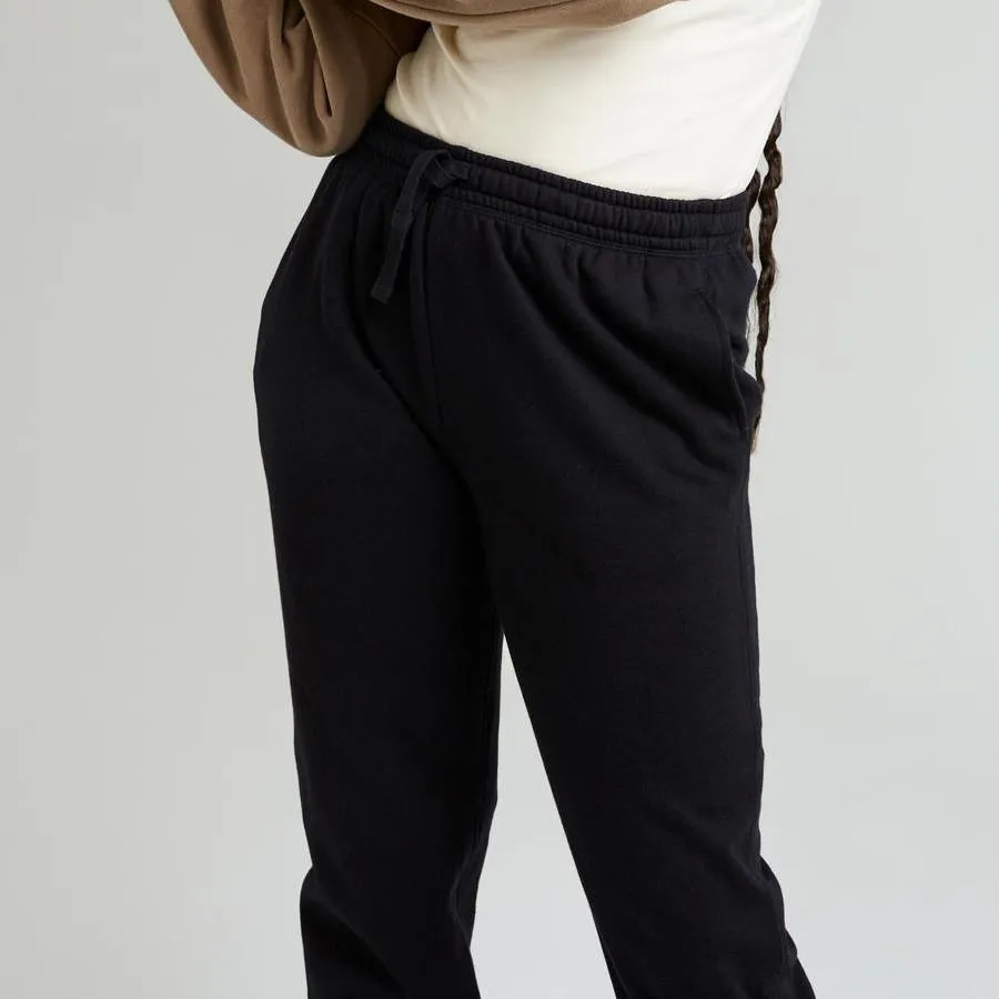 Recycled Fleece Sweatpants (Black)