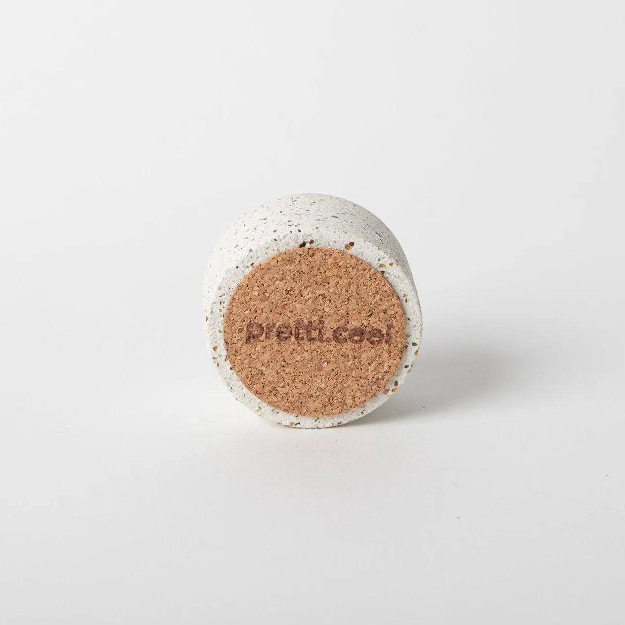 Round Incense Holder | White Terrazzo