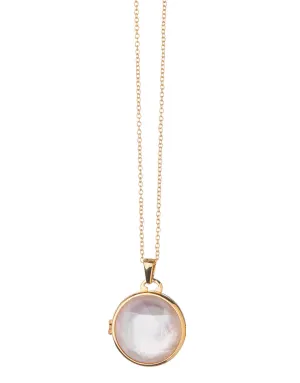 Round Locket Necklace 32”