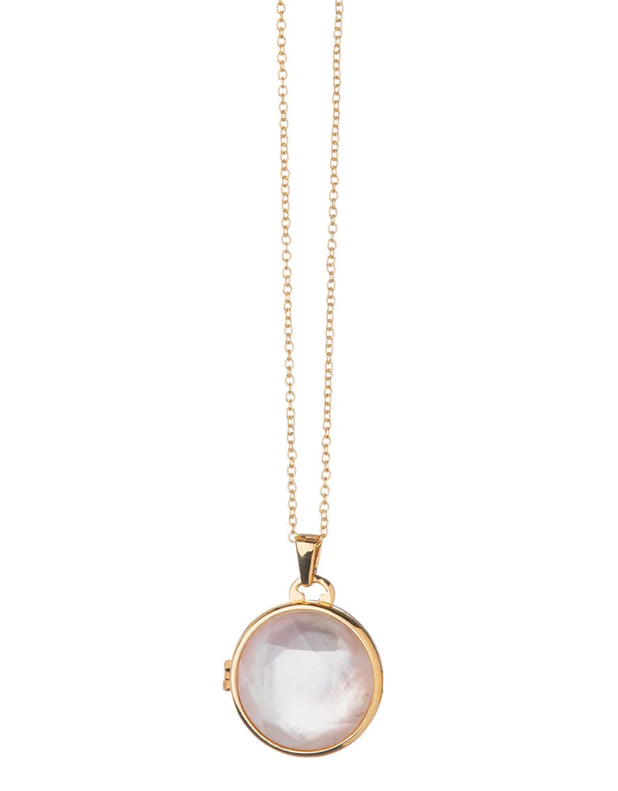 Round Locket Necklace 32”