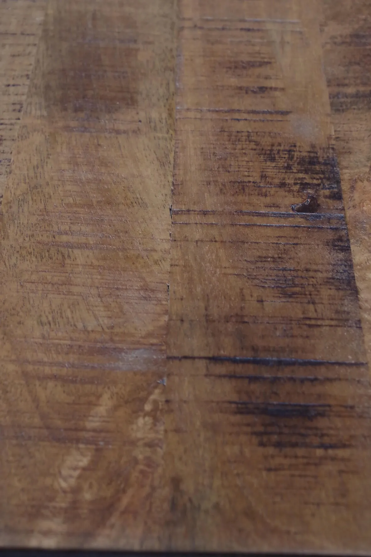 Saw Cut Storage Coffee Table - Distressed