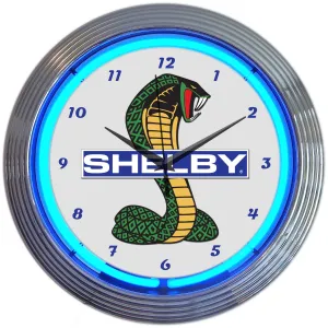 SHELBY COBRA FORD OLP MUSTANG NEON CLOCK