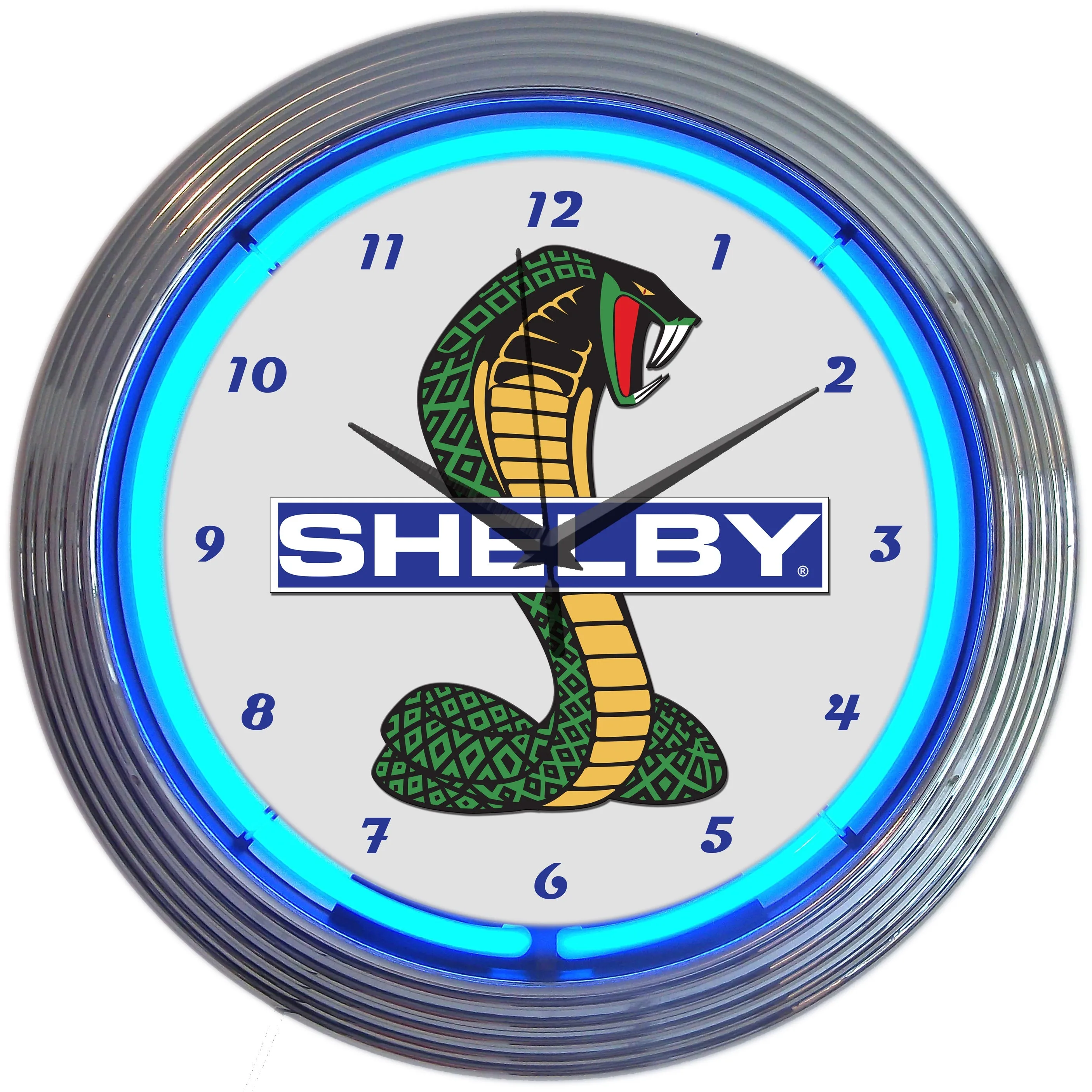SHELBY COBRA FORD OLP MUSTANG NEON CLOCK